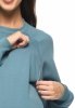 MijaCulture - 3 in 1 light super soft maternity and nursing sweatshirt Olivia M019 Blue